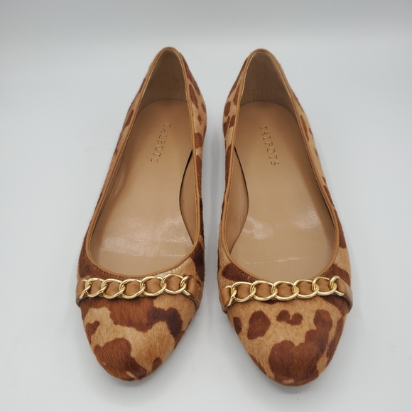 Talbots Leopard Fur  flats shoes womens size 7B - Picture 4 of 11